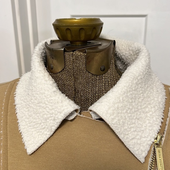 MICHAEL MICHAEL KORS SHERPA LINED MOTO STYLE JACKET SMALL - Picture 7 of 16